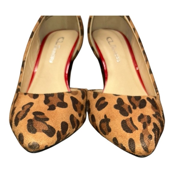 CL by Laundry Vegan Suede Leopard Print Heels
Style Angelina Brown Tan
Size: 8.5 - Picture 6 of 11